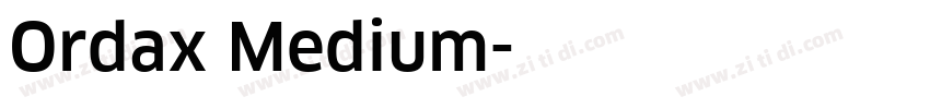 Ordax Medium字体转换